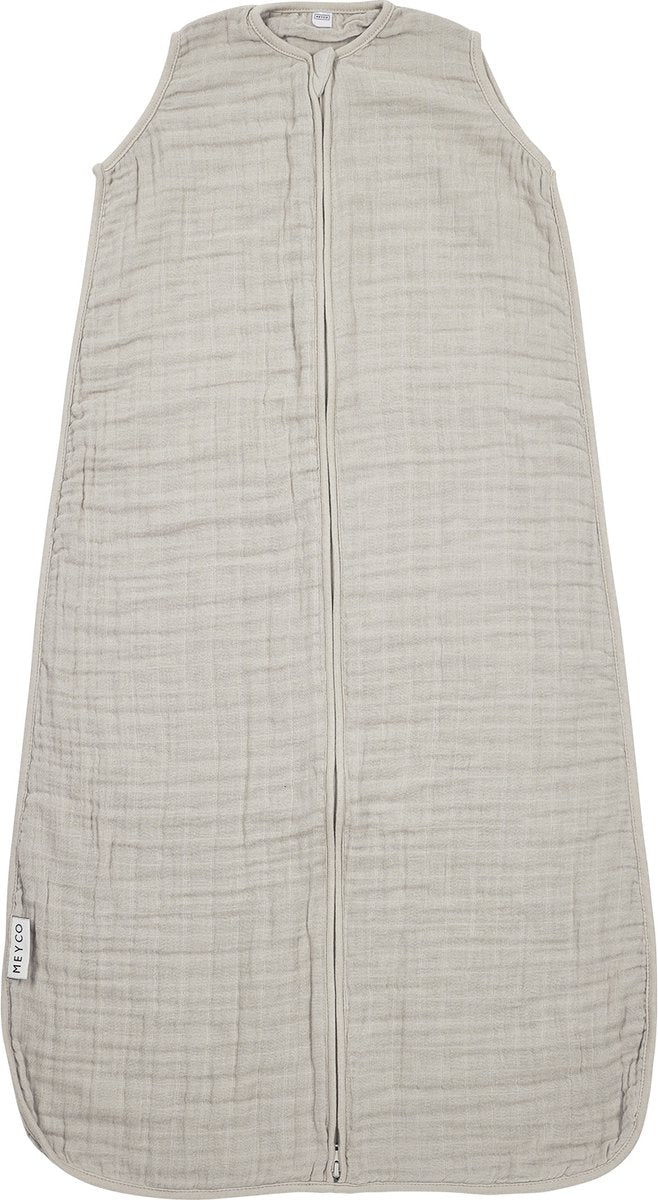 Gigoteuse d'été bébé Meyco baby uni - hydrophile prélavée - grège - 70 cm - 0,5 tog