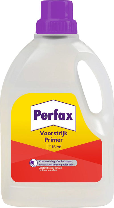 Apprêt Perfax 1l | préparation pour des résultats de papier peint parfaits | améliore l'adhérence et nivelle la surface | adapté pour 17m2 | facile à appliquer.