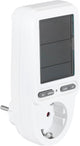 Compteur de coûts énergétiques Q-link - mise à la terre - numérique - mémoire - blanc