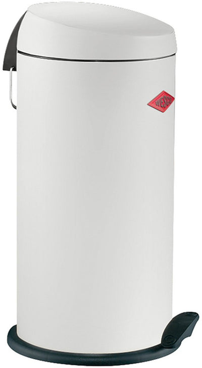 Wesco capboy maxi poubelle | poubelle à pédale | 22 litres | métal - blanc | poubelle - fabriquée en Allemagne