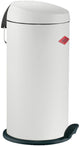 Wesco capboy maxi poubelle | poubelle à pédale | 22 litres | métal - blanc | poubelle - fabriquée en Allemagne