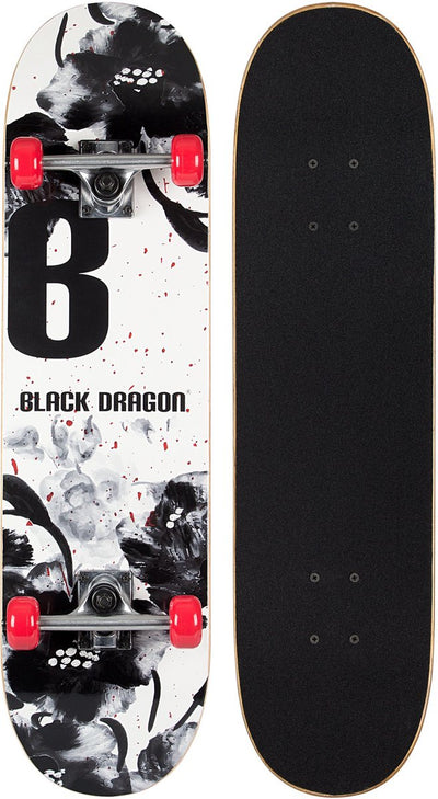 skateboard street natives 79 cm blanc noir