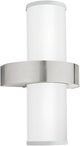 Applique d'extérieur Eglo beverly - e27 - 35 cm - blanc argenté