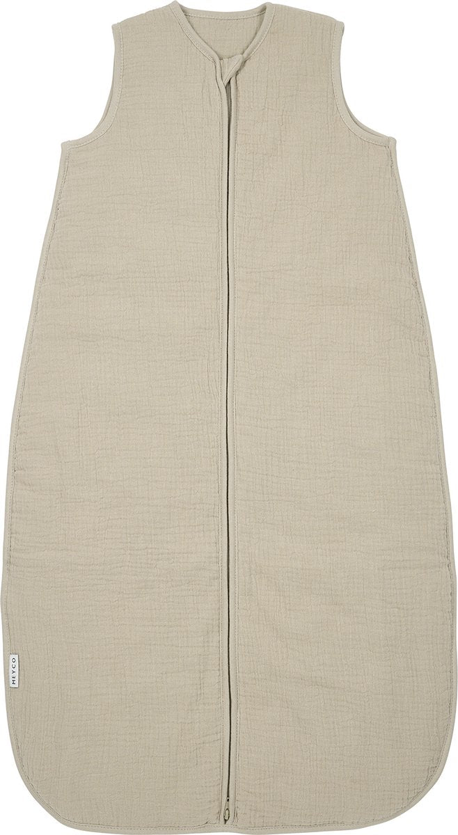 Meyco baby uni gigoteuse doublée - hydrophile prélavée - sable - 90cm - 2,0 tog