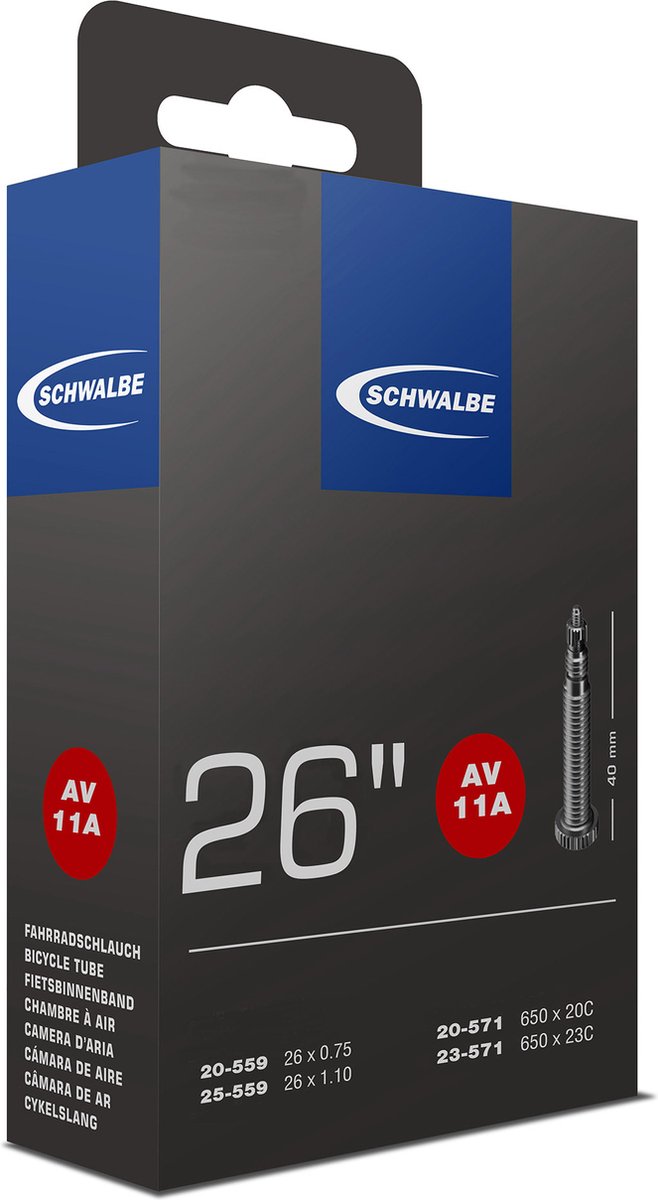 Schwalbe Inner Tube FV SV11A 26 25-559 571
