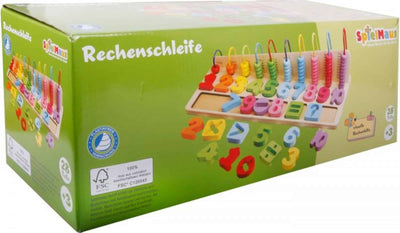 Aide mathématique en bois jouet Vedes dans de jolies couleurs