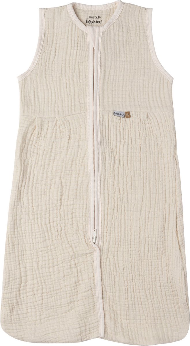 Bébé-jou bebe-jou gigoteuse d'été hydrophile pur coton sable 90 cm
