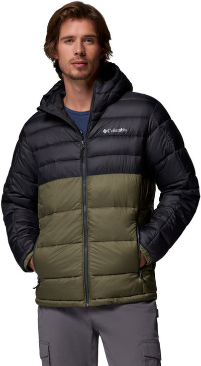 Columbia Buck Butte™ II Insulated Hood Jacket Veste outdoor pour hommes - vert pierre, requin