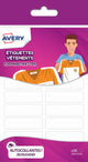Etiquette sans marque sans marque pour textiles avery 36 pièces - blanche. famille