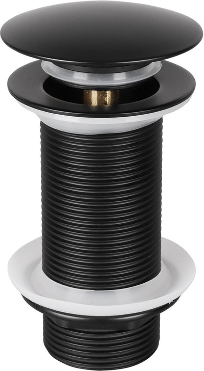 Differnz bouchon de vidange pour lavabo pop up design 9,8 cm noir mat