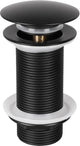 Differnz bouchon de vidange pour lavabo pop up design 9,8 cm noir mat