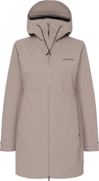 Didriksons bea wns parka 6 veste outdoor femme - marron cendré