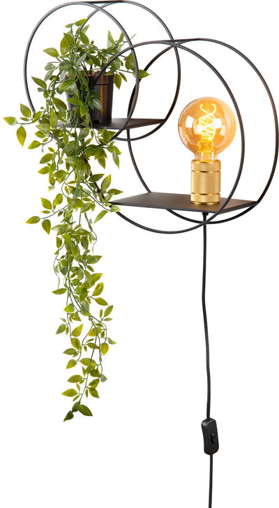Lucide cercle - applique - 1xe27 - noir