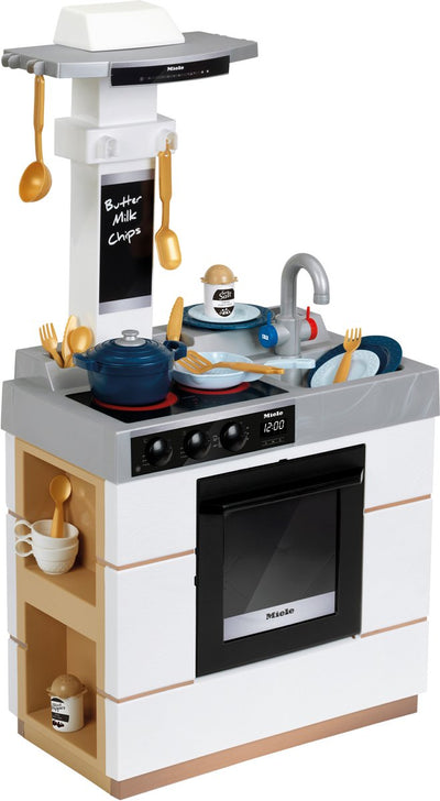 Klein Toys - Cuisine jouet miele - avec set de vaisselle - avec set de poêles - avec lumière et son