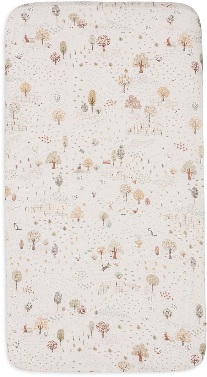 Drap-housse berceau Jollein - 40 50x80 90cm - jersey - tiny park