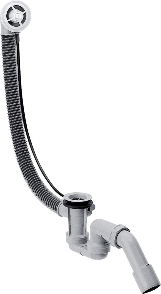 Bonde de baignoire Hansgrohe flexaplus partie cachée – pour baignoires petites à normales – longueur de câble 52 cm