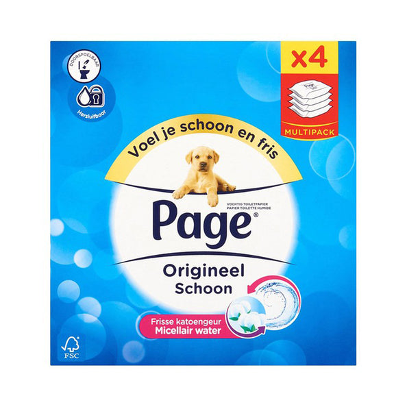 Recharge de papier toilette humide Page 42 feuilles (4 pièces)