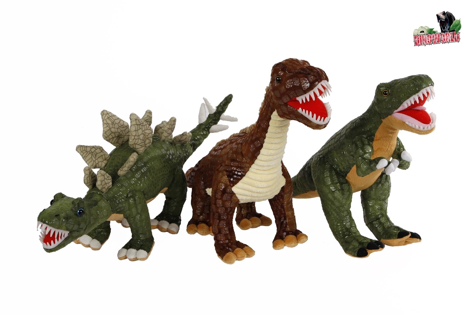 Dinoworld dinosaurus stegosaurus en peluche, 50 cm