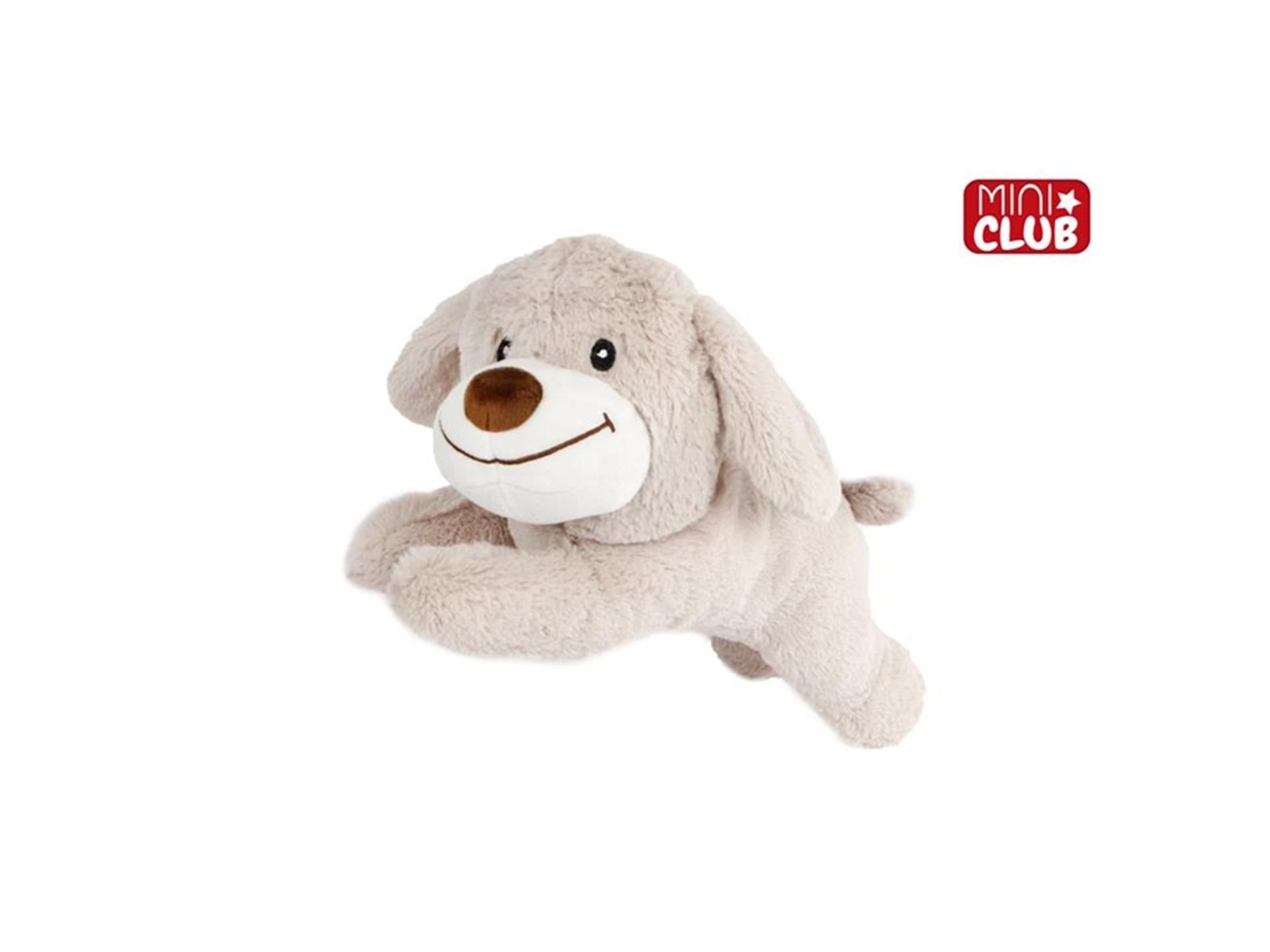 Peluche mini club chien couché 30x16x14cm