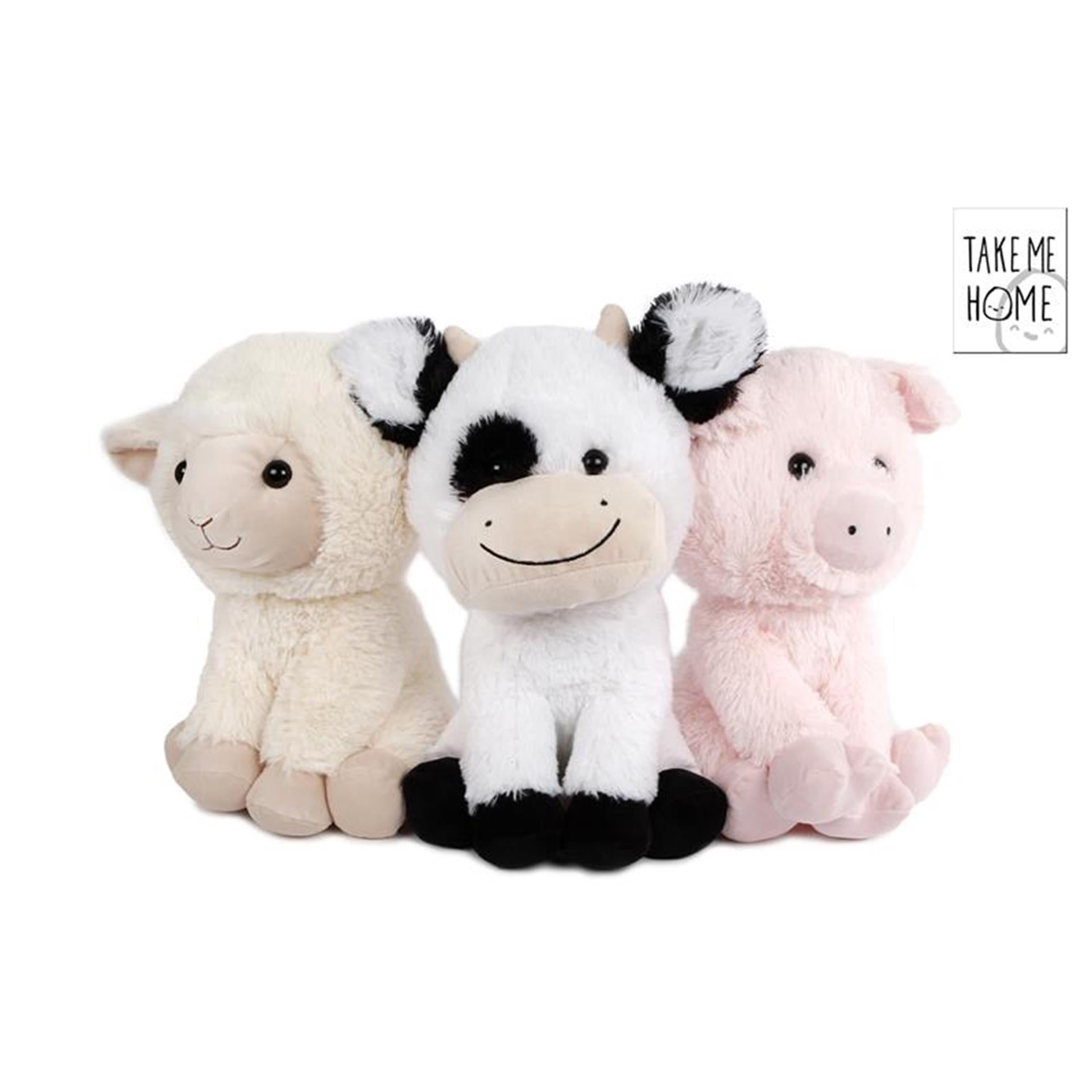 Peluche animal de la ferme Take me home 30cm