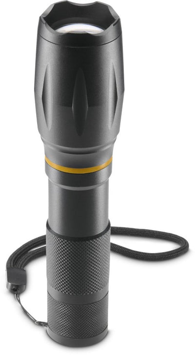 Lampe de poche Hama - w200 - 200lm - incl. 3x piles AAA - aluminium - 3 positions + zoom - noir