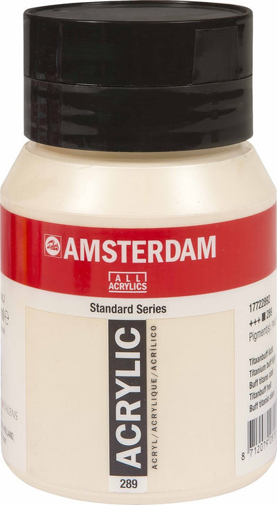 Amsterdam série standard pot de peinture acrylique 500 ml titane chamois clair 289