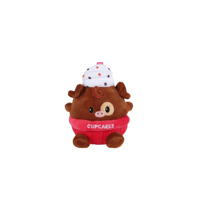 Menu moelleux cupcake ours 2ânes 14cm