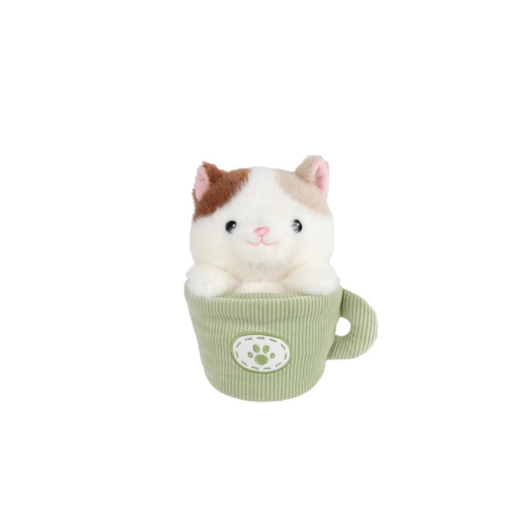 Peluche chat dans un mug Take me home 18cm