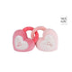 Peluche Emmène-moi à la maison 2 coeurs avec trou de serrure - 16cm
