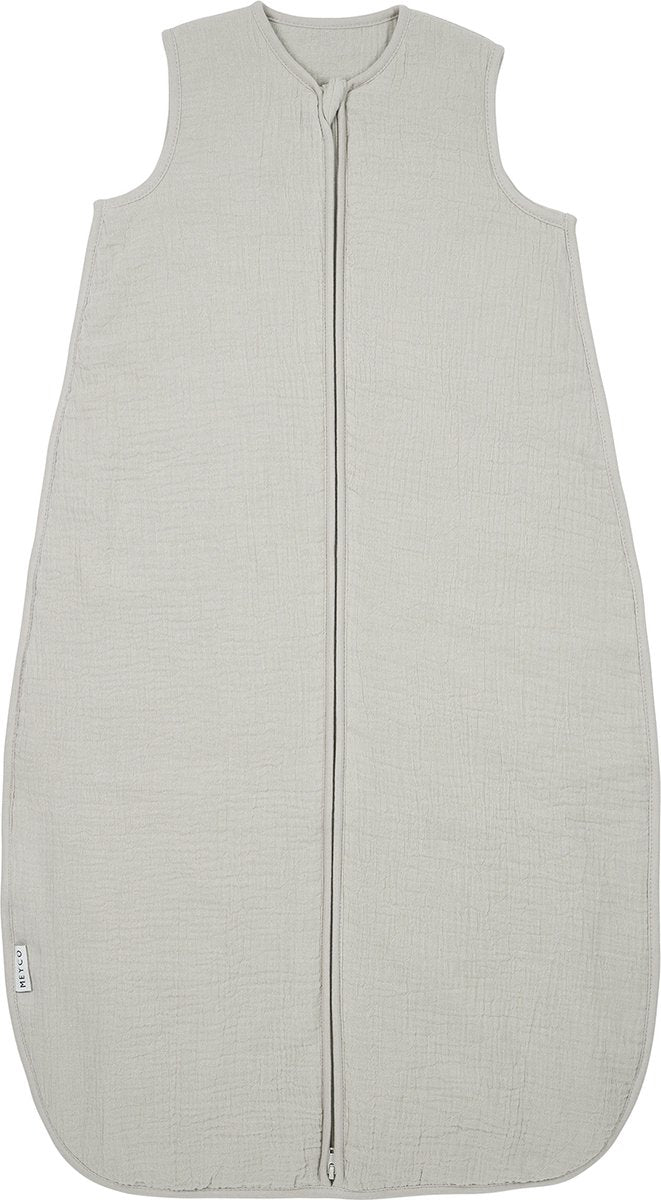 Meyco baby uni gigoteuse doublée - hydrophile prélavée - grège - 110 cm - 2,0 tog