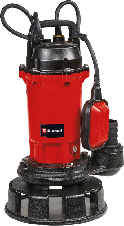 Pompe à eaux usées électrique Einhell ge-dp 900 cut - 900 w - 16 000 l h - système de coupe intégré pour broyer les grosses saletés et les objets solides