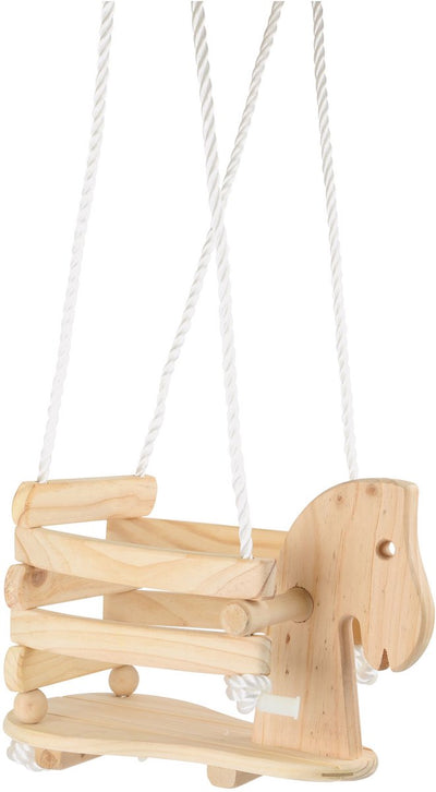 Swing à cheval en bois petit pied, 140 cm