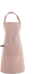 Tiseco - tablier de cuisine myrna - réglable au niveau du cou, poche avant spacieuse, boucle sur le côté - 74x85 cm - rose