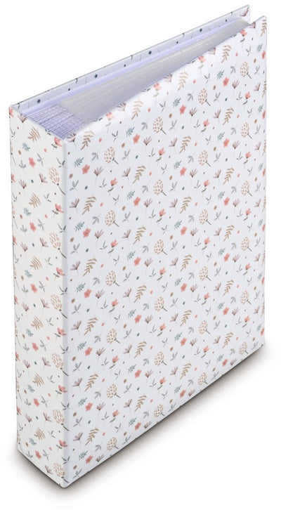 Hama album coulissant - floral - 10x15 - 200 pages - blanc