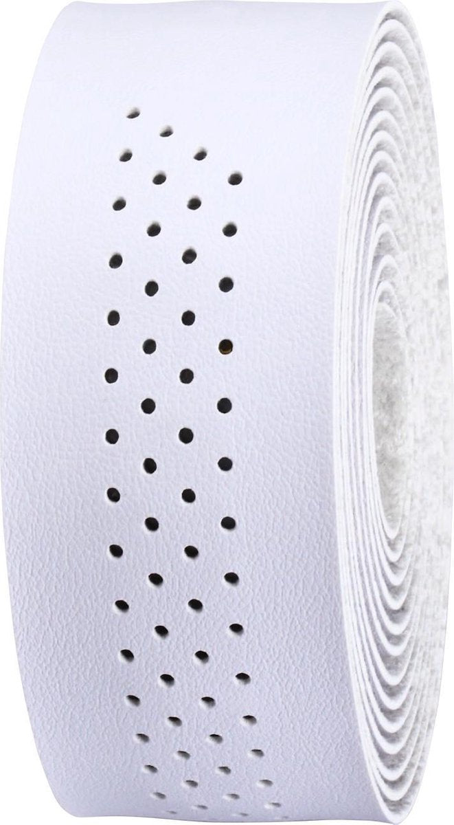 Bbb cycling guidoline vélo de course - guidoline autocollante en microfibre - longueur : 200 cm - épaisseur : 2 mm - avec capuchons de guidon - blanc - speedribbon bht-12