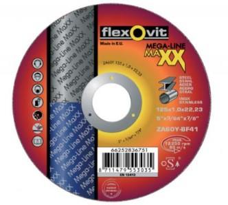Flexovit dss maxx acier inoxydable 180x1,6x22,23 za46y t41 | 25 pièces