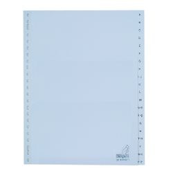 Onglets kangaro w431cm pp a4 120 microns blanc 20 pièces a-z fenêtre 23 trous