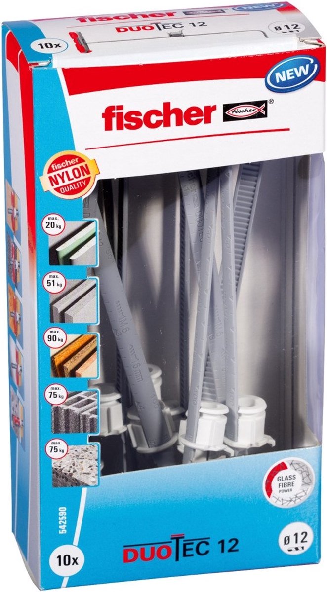 Cheville pour mur creux Fischer duotec 12