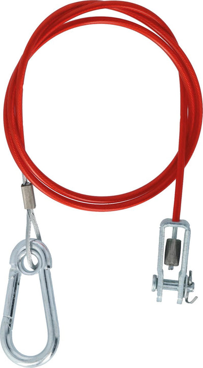 Câble de sécurité Carpoint avec mousqueton | 100 cm | 1500n 150kg | câble de sécurité pour remorque et caravane
