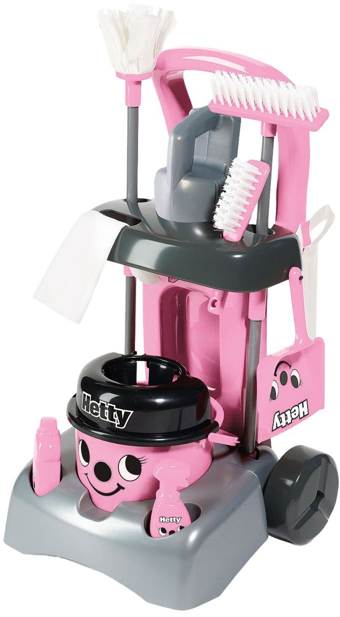 Casdon hetty - chariot de nettoyage de luxe - kit de nettoyage pour jouets
