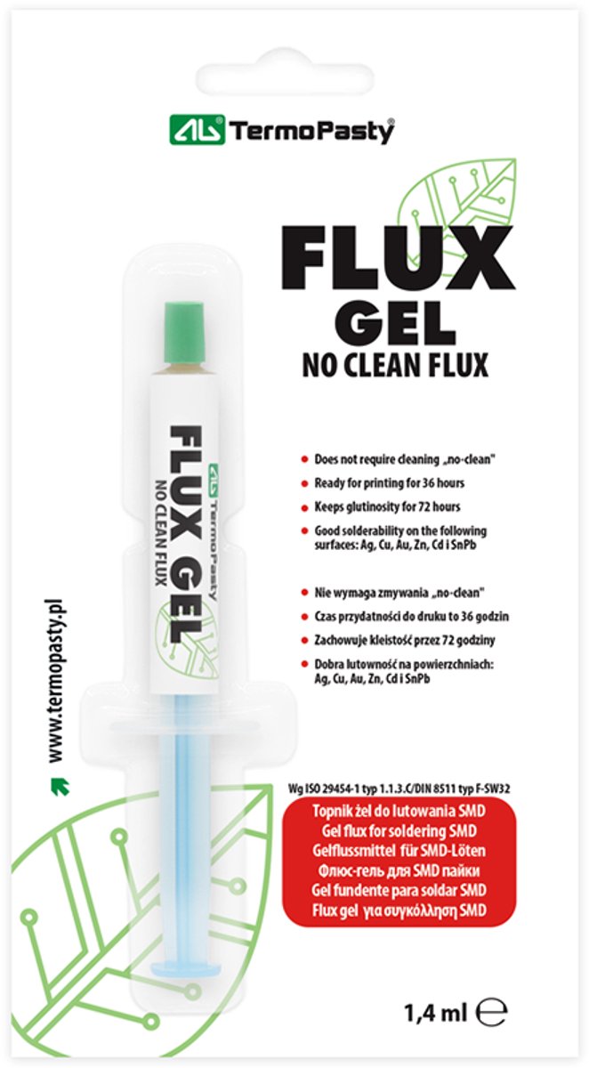 Thermopâte | agt-047 | gel flux pour le soudage CMS | 1,4 ml.