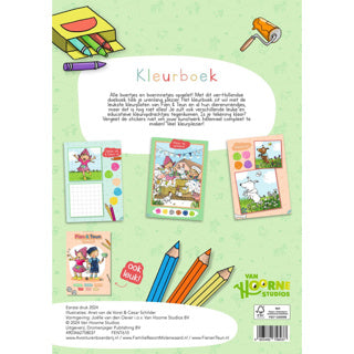 Livre de coloriage Fien teun | 2 pièces