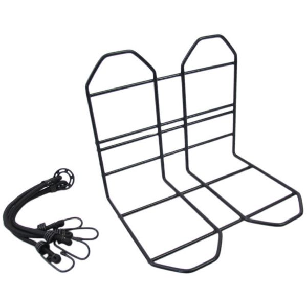 porte-bagages 28 cm acier noir