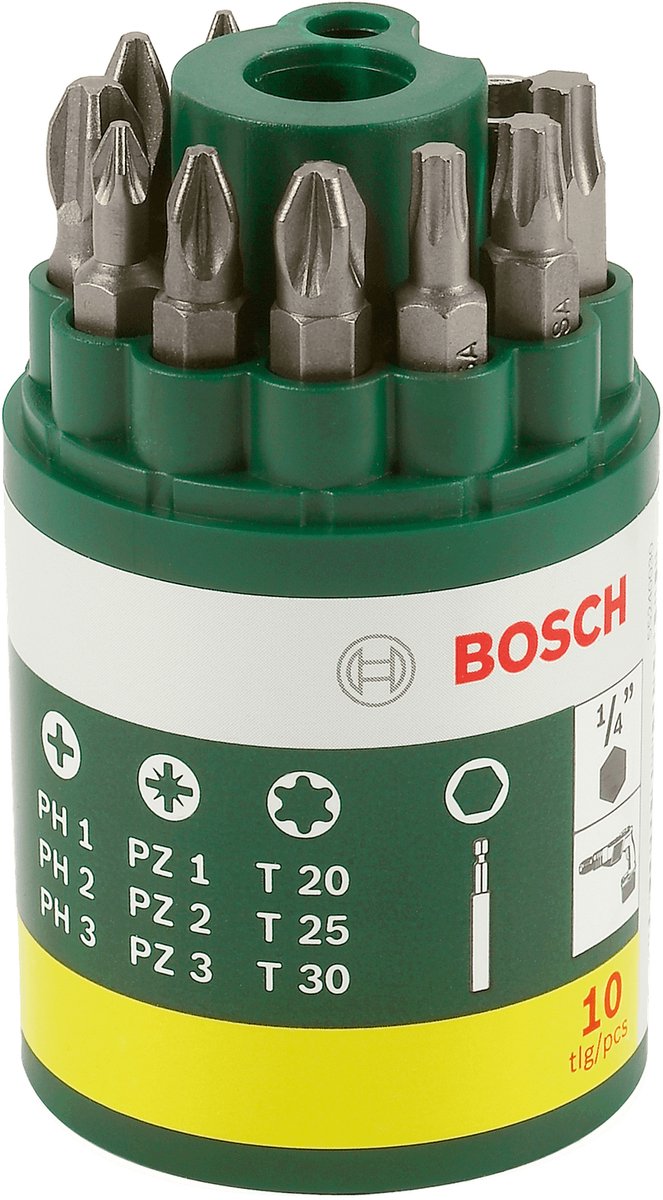 Jeu d'embouts de tournevis Bosch - 10 pièces