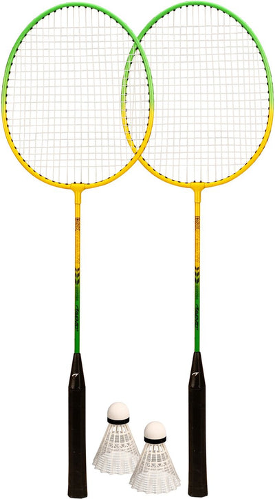 Set de badminton Avento - acier trempé - vert jaune
