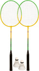 Set de badminton Avento - acier trempé - vert jaune