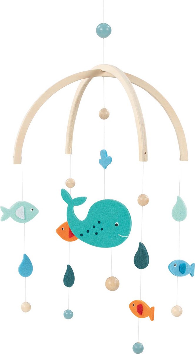 Mobile Goki - baleine - 25x30cm - bois et feutre