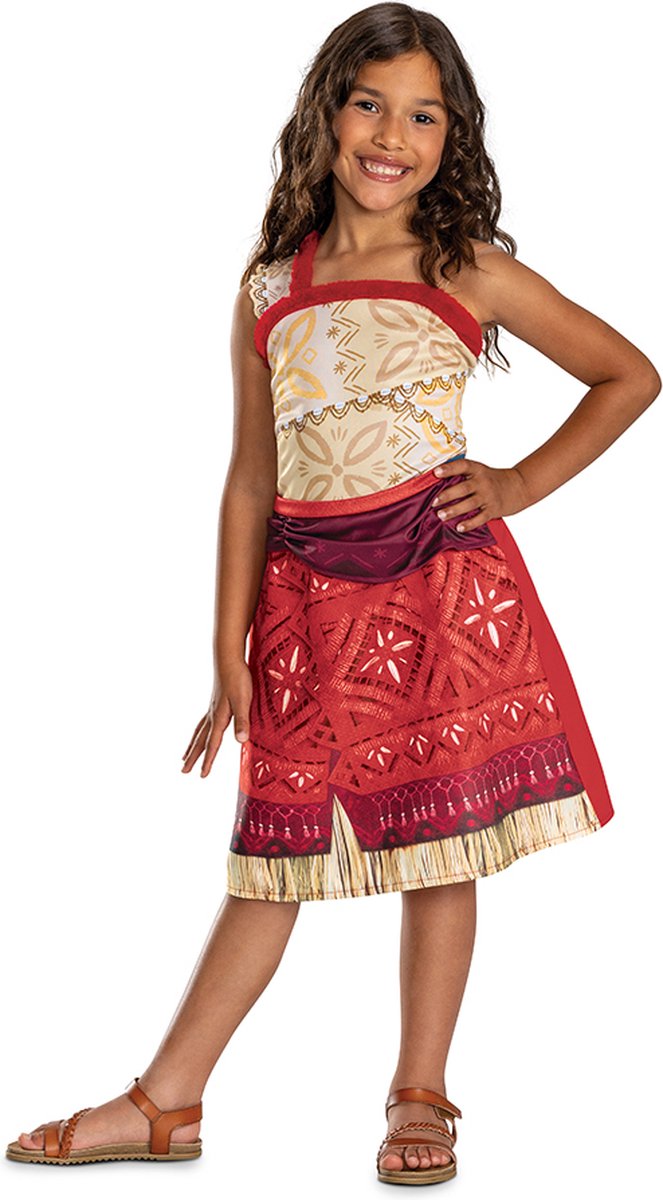 Déguisement disney - moana 2, déguisement robe moana vaiana classique, taille xs (3-4 ans), filles