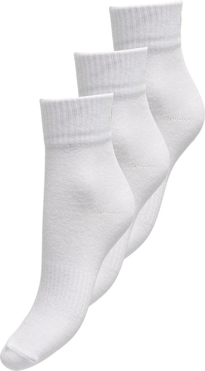 Only dames 3p chaussettes tine coeur tennis blanc