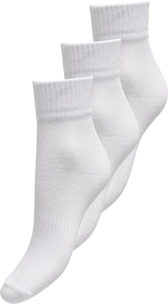 Only dames 3p chaussettes tine coeur tennis blanc